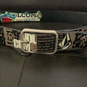 Gray and Black Volcom belt